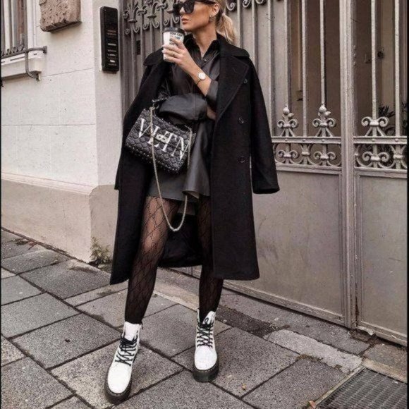 !! RESTOCKED !! White Vegan Leather Lace Up Combat Boots - Picture 5 of 11